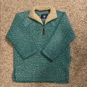Fuzzy Sherpa half zip sweater